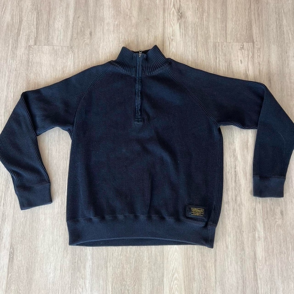 Navy Polo Ralph Lauren Knit Zip Jacket